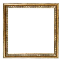 square baroque style golden wooden picture frame