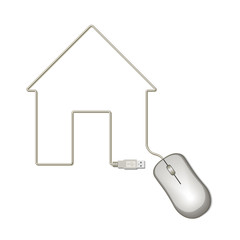House icon of mouse cable.