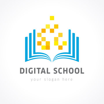 digital school color logo