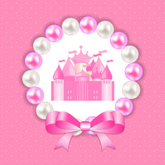 Little Princess Background Vector Illustration