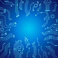 Abstract technology circuit board, Vector background.