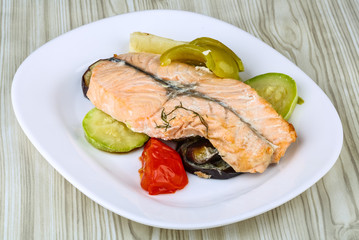 Baked salmon