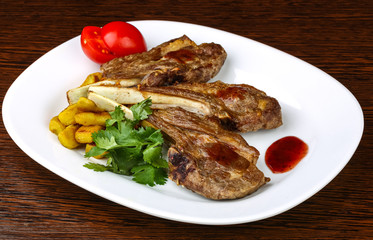 Grilled lamb chops