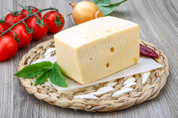 Yellow cheese brick