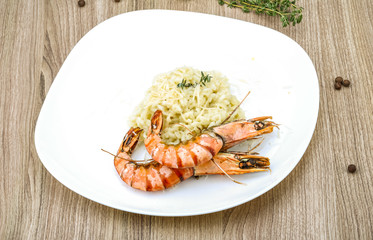Risotto with prawn