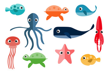 Marine Underwater Animals. 