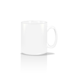 Photorealistic white cup