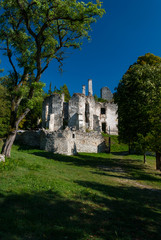 Fototapeta na wymiar Ruins of Sklabina Castle - Martin, Slowakei
