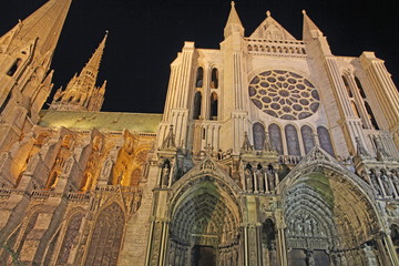 France, Eure et Loir, Chartres, Notre Dame de Chartres Cathedral