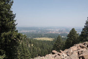 Scenic overlook of Boulder, Colorado
