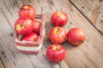 Red Apples Fresh Lime Green.