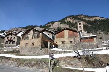 Fototapeta na wymiar City Pal in Andorra (Europe) - famous ski resort