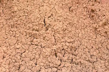 Closeup of cracked sandy terrain - natural texture 