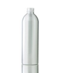 Aluminum bottle  isolated white background with clipping path