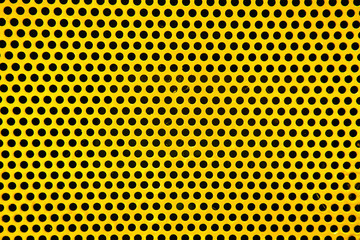 Holes in yellow Metal Plate