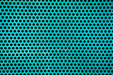 Holes in Blue Metal Plate