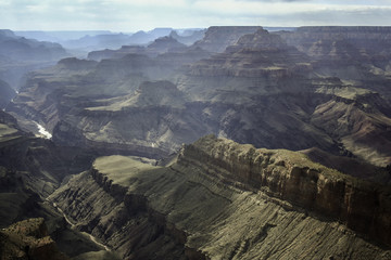 Fototapeta premium Grand Canyon 3. The Grand Canyon with the Colorado River winding through it.