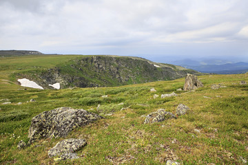 Beautiful landscape top of ridge Iolgo.