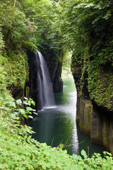Waterfall in a gorge