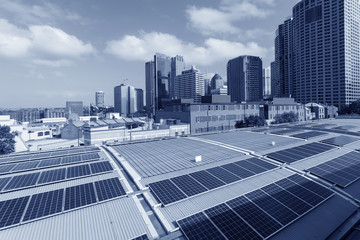 Fototapeta na wymiar Sydney City Solar Energy