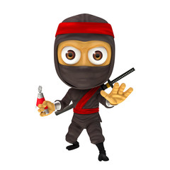 Ninja ready to fight pose © makou