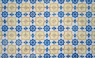 Traditional Portuguese glazed tiles