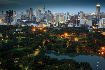 Obraz premium Bangkok's Cityscape
