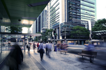 Brisbane city pedestrians