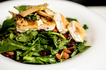 Roast goat cheese salad