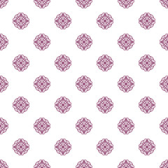 Colored pattern with decorative symmetric ornaments