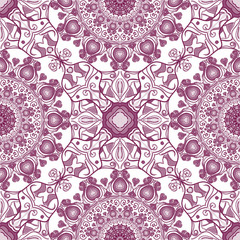 Colored pattern with decorative symmetric ornaments