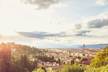 Naklejka premium Landscape of the city of Florence