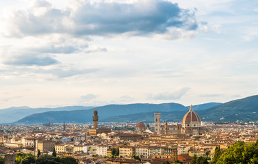 Fototapeta na wymiar Landscape of the city of Florence
