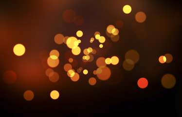 Christmas background. Festive abstract background with bokeh defocused lights