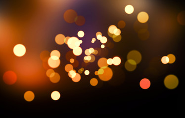 Christmas background. Festive abstract background with bokeh defocused lights - 90439098