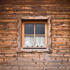 Fototapeta na wymiar hut and window with curtain (18)
