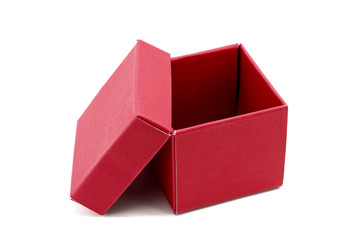 Red Gift Box with open cap