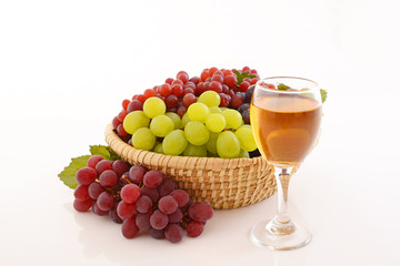 おいしそうなワインと葡萄