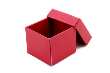 Red Gift Box with open cap