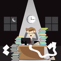 stressed business man