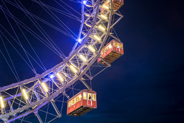 La grande roue géante au Prater, Vienne, Autriche