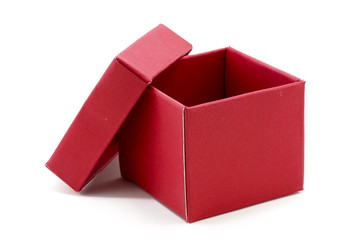 Red Gift Box with open cap