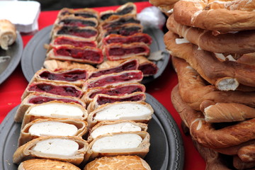 Typical pastries of Hungary Budapest