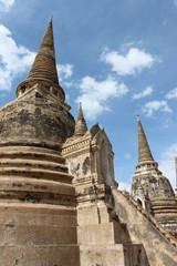 Fototapeta premium Wat Phra Si Sanphet. Ayutthaya historical park, Thailand. 