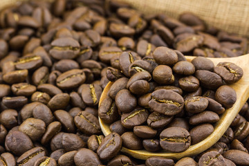 Coffee beans.