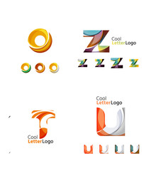 Letter business emblem collection