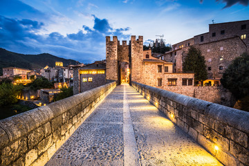 Besalu medieval village entry.
