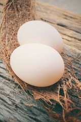 White eggs