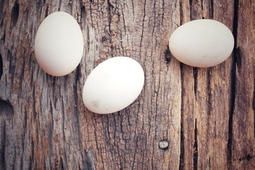 White eggs