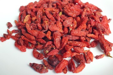 Red dried goji berries